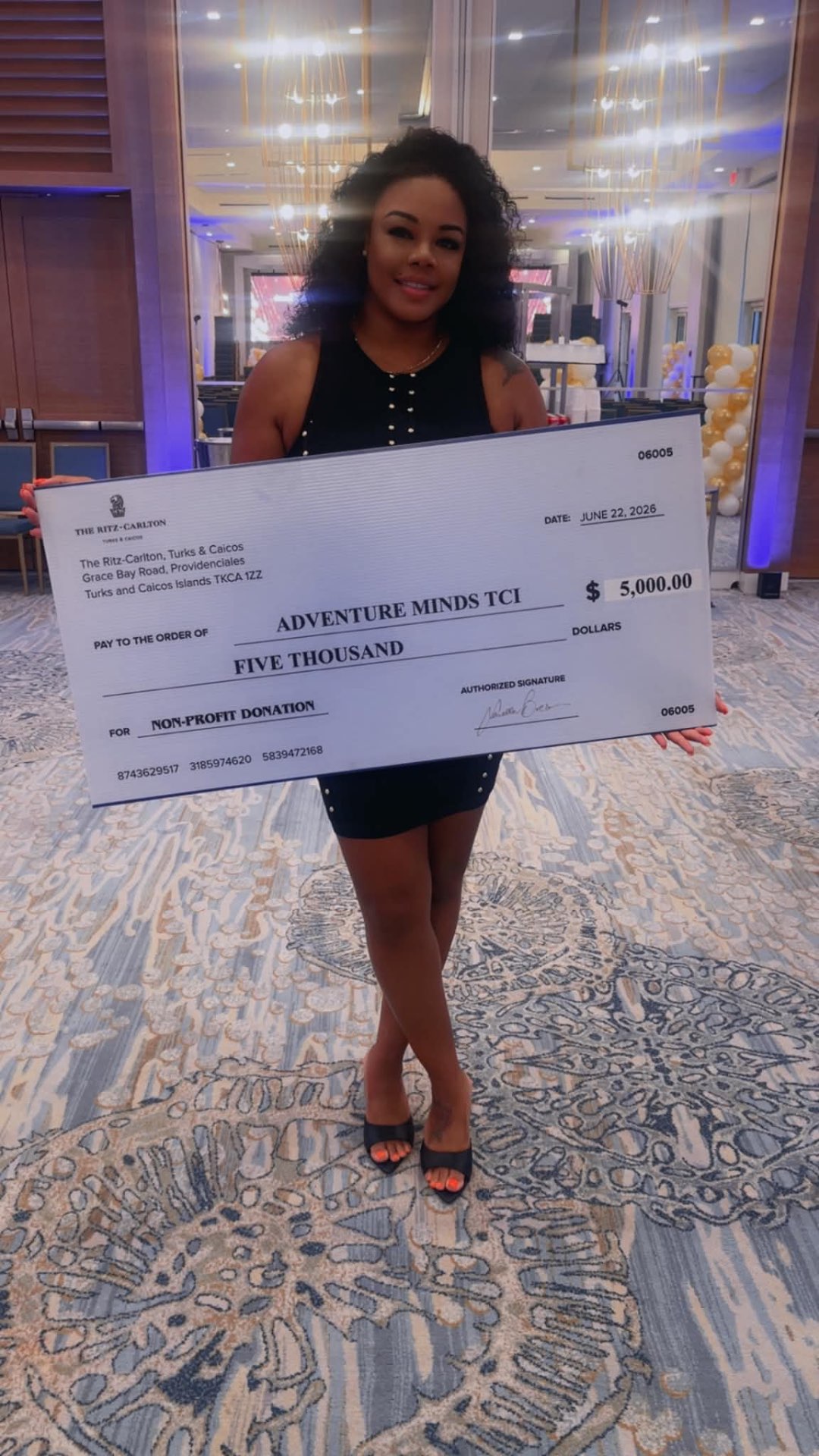 Ritz-Carlton donation to Adventure Minds TCI